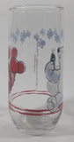 1999 Coca Cola Polar Bear and Paw Prints 5 3/4" Tall Glass Cup