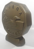 Canada Dollar Loonie Coin Shaped 9 1/2" Tall Plastic Coin Bank