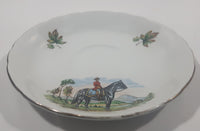 Vintage Old Foley James Kent Staffordshire England China Tone Royal Mountie 5 1/2" Porcelain Tea Cup Saucer Plate