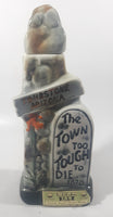 Vintage 1970 Jim Beam Kentucky Whisky Tombstone Arizona The Town Too Tough To Die 1878  11 3/4" Tall Ceramic Decanter Bottle