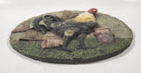 Rooster Chicken 3D 10 1/2" Heavy Resin Stepping Stone Wall Plaque