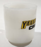 Rare Vintage Glasbake Yellow Cab 3 1/2" Tall White Milk Glass Coffee Mug Cup
