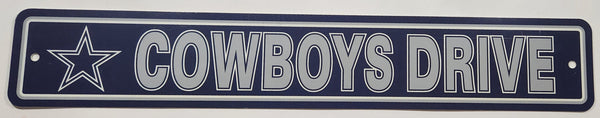 NFL Dallas Cowboys Drive 4" x 24" Plastic Sign