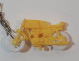 Yellow Plastic Motorcycle Key Chain Ring