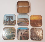 Vintage Souvenir of Jerusalem Drink Coaster Set of 6