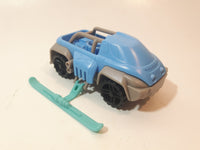 Kinder Surprise VDD05 Blue and Grey 4" Long Plastic Toy Car Vehicle with Fold Out Skis