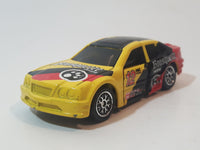 1999 Hot Wheels Crashers King Wrex Bousqutte Racing Yellow Black Red Die Cast Toy Car Vehicle Missing Spoiler