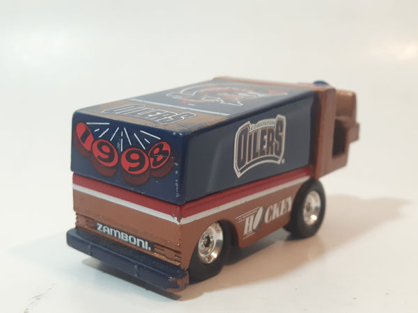 1998 White Rose Collectibles Vancouver Canucks NHL Ice Hockey Zamboni Die Cast Collectible Toy Ice Resurfacer Missing Blade