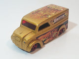 2004 Hot Wheels Demolition Dairy Delivery Truck Gold Die Cast Toy Car Vehicle