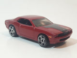 2007 Hot Wheels Dodge Challenger Concept Metalflake Dark Red Die Cast Toy Muscle Car Vehicle