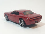 2007 Hot Wheels Dodge Challenger Concept Metalflake Dark Red Die Cast Toy Muscle Car Vehicle