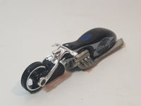 2007 Hot Wheels Police Patrol Pit Cruiser Motorcycle Black Die Cast Toy Car Vehicle