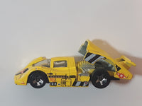 1998 Hot Wheels Flyin' Aces Sol-Aire CX-4 Yellow Die Cast Toy Car Vehicle Opening Rear Hood