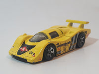 1998 Hot Wheels Flyin' Aces Sol-Aire CX-4 Yellow Die Cast Toy Car Vehicle Opening Rear Hood