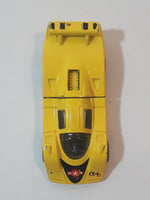 1998 Hot Wheels Flyin' Aces Sol-Aire CX-4 Yellow Die Cast Toy Car Vehicle Opening Rear Hood