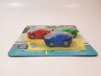 Toysmith YAY! Flash Racers 3 Pack Red Green Blue Pull Back Action Plastic Toy Car Vehicles New in Package