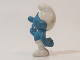 Vintage Peyo Smurfs Shy Smurf 2" PVC Toy Figure Made in W. Germany