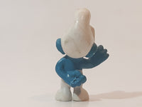 Vintage Peyo Smurfs Shy Smurf 2" PVC Toy Figure Made in W. Germany