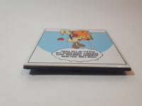1978 Enesco United Feature Syndicate Jim Davis Garfield and Odie How Can You Win Against Someone Who Doesn't Even Know the Rules Of The Game Ceramic Tile Trivet
