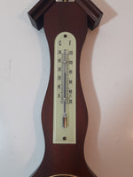 Vintage Banjo Style 12 3/4" Wood Cased Weather Station Thermometer, Barometer Hygrometer Made in West Germany