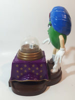 2008 Mars M&M's Fortune Teller Green Character 8 1/2" Tall Plastic Candy Dispenser