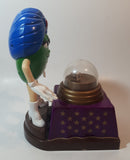 2008 Mars M&M's Fortune Teller Green Character 8 1/2" Tall Plastic Candy Dispenser