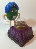 2008 Mars M&M's Fortune Teller Green Character 8 1/2" Tall Plastic Candy Dispenser