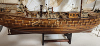 Vintage Napoleon Highly Detailed 36" Long Tall Ship Model
