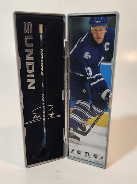 2006-2007 McDonald's NHL Star Sticks Mats Sundin Toronto Maple Leafs Miniature Hockey Stick in Tube Case