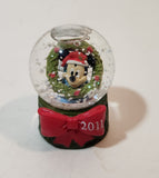 2011 JC Penny Disney Mickey Mouse Christmas Miniature 2 1/2" Tall Resin Snow Globe