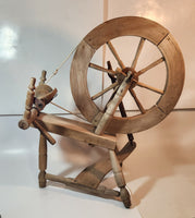 Antique Primitive 19th Century Wood Spinning Wheel 23" Tall