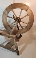 Antique Primitive 19th Century Wood Spinning Wheel 23" Tall