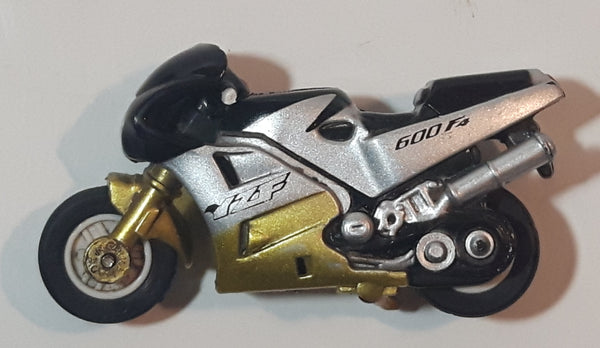 Honda YZF 600 F4 Black Silver Gold Motorcycle Die Cast Toy Vehicle