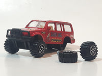 Surfing USA Red SUV Die Cast Toy Vehicle Busted Wheel