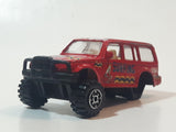 Surfing USA Red SUV Die Cast Toy Vehicle Busted Wheel