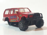 Surfing USA Red SUV Die Cast Toy Vehicle Busted Wheel