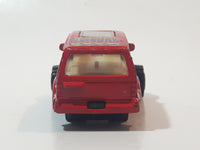 Surfing USA Red SUV Die Cast Toy Vehicle Busted Wheel