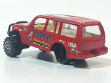 Surfing USA Red SUV Die Cast Toy Vehicle Busted Wheel