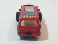 Surfing USA Red SUV Die Cast Toy Vehicle Busted Wheel