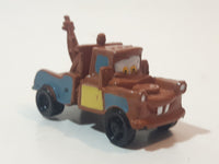 Disney Pixar Cars Tow Mater Brown Tow Truck Mini PVC Hard Rubber Toy Car Vehicle