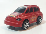 Mini Van 17 No. 2012 Red Plastic Pull Back Die Cast Toy Car Vehicle