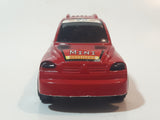 Mini Van 17 No. 2012 Red Plastic Pull Back Die Cast Toy Car Vehicle