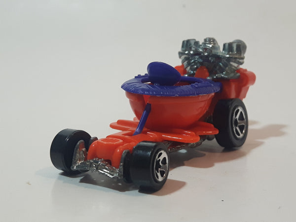 2001 Hot Wheels Hot Seat Orange and Purple Die Cast Toy Car Vehicle