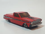 2011 Hot Wheels '65 Ford Ranchero Truck Red Die Cast Toy Car Vehicle