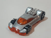 2001 Hot Wheels Fireball Vulture Silver Die Cast Toy Car Vehicle