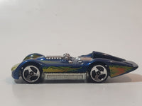 2000 Hot Wheels Fireball Turbolence Metalflake Blue Die Cast Toy Race Car Vehicle