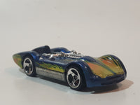 2000 Hot Wheels Fireball Turbolence Metalflake Blue Die Cast Toy Race Car Vehicle