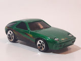 2001 Hot Wheels Porsche 928 P-928 Metalflake Green Die Cast Toy Car Vehicle