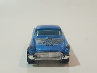 1998 Hot Wheels Tattoo Machines '57 T-Bird Metalflake Blue Die Cast Toy Car Vehicle