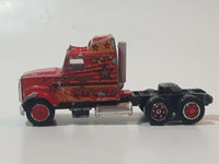 Vintage Majorette Super Movers 600 Series Circus Semi Tractor Truck Red 1/87 Scale Die Cast Toy Car Vehicle